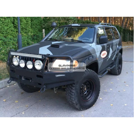 Расширители колёсных арок Fenders для Mitsubishi Pajero Sport I 1998-2007 (под силовой бампер)