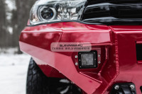 Силовой бампер передний RIVAL алюминиевый Toyota Hilux Revo 2015-2019 (без ПТФ) 2D.5701.1.B-NL