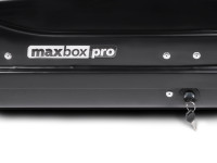 Автобокс MaxBox PRO 430 (малый) черный глянцевый 136*96*42 см двустороннее открывание (багажный бокс на крышу)