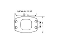 Врезная светодиодная фара Aurora ALO-EK-2-E4T 40W ближний свет 60˚ 25 метров