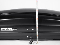 Автобокс MaxBox PRO 520 (большой) черный карбон 196*80*43 см двустороннее открывание (багажный бокс на крышу)