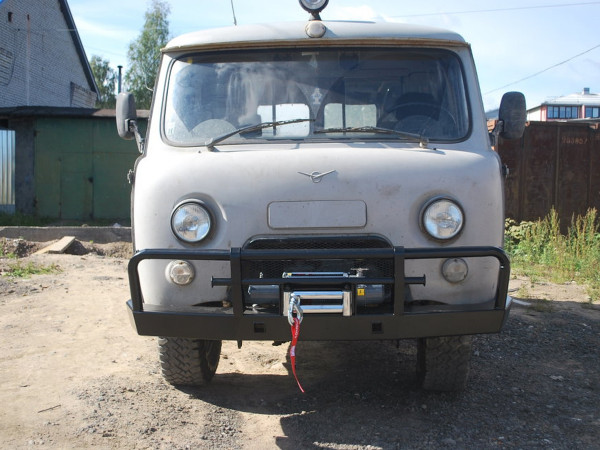 Передний силовой бампер АМЗ для УАЗ Буханка (серия АМЗ)