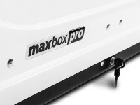 Автобокс MaxBox PRO 430 (малый) белый 136*96*42 см двустороннее открывание (багажный бокс на крышу)