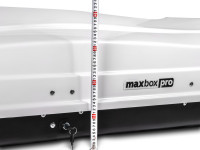 Автобокс MaxBox PRO 520 (большой) белый глянцевый 196*80*43 см двустороннее открывание (багажный бокс на крышу)