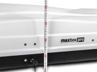 Автобокс MaxBox PRO 520 (большой) белый 196*80*43 см двустороннее открывание (багажный бокс на крышу)