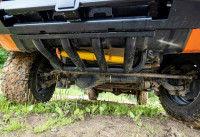 Бампер силовой передний РИФ для УАЗ Патриот 2015+ с квадратом под фаркоп и защитой рулевых тяг стандарт