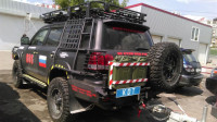 Калитка крепления запасного колеса II поколения для бамперов KDT Toyota Land Cruiser 200