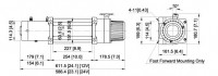 Лебёдка электрическая автомобильная ComeUp DV-12 light 12V 5443 кг стальной трос